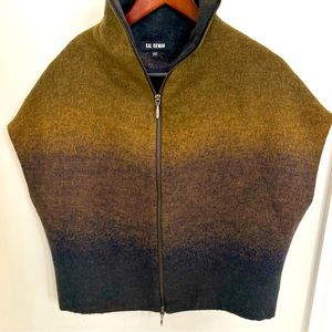 Kal Rieman Zip Front ombre wool vest